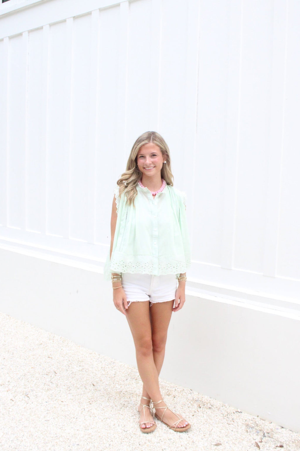 Lime Eyelet Top PRE-ORDER (Limited stock)