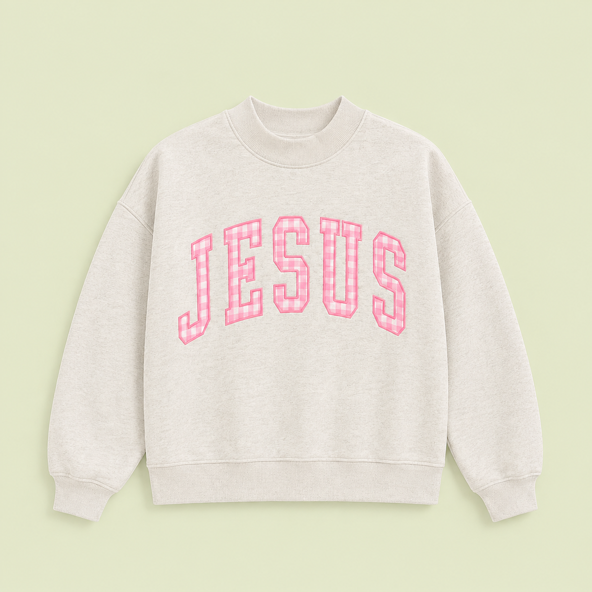 JESUS Mock Neck Sweatshirt (Pre-Order) est. shipping 9/16/26