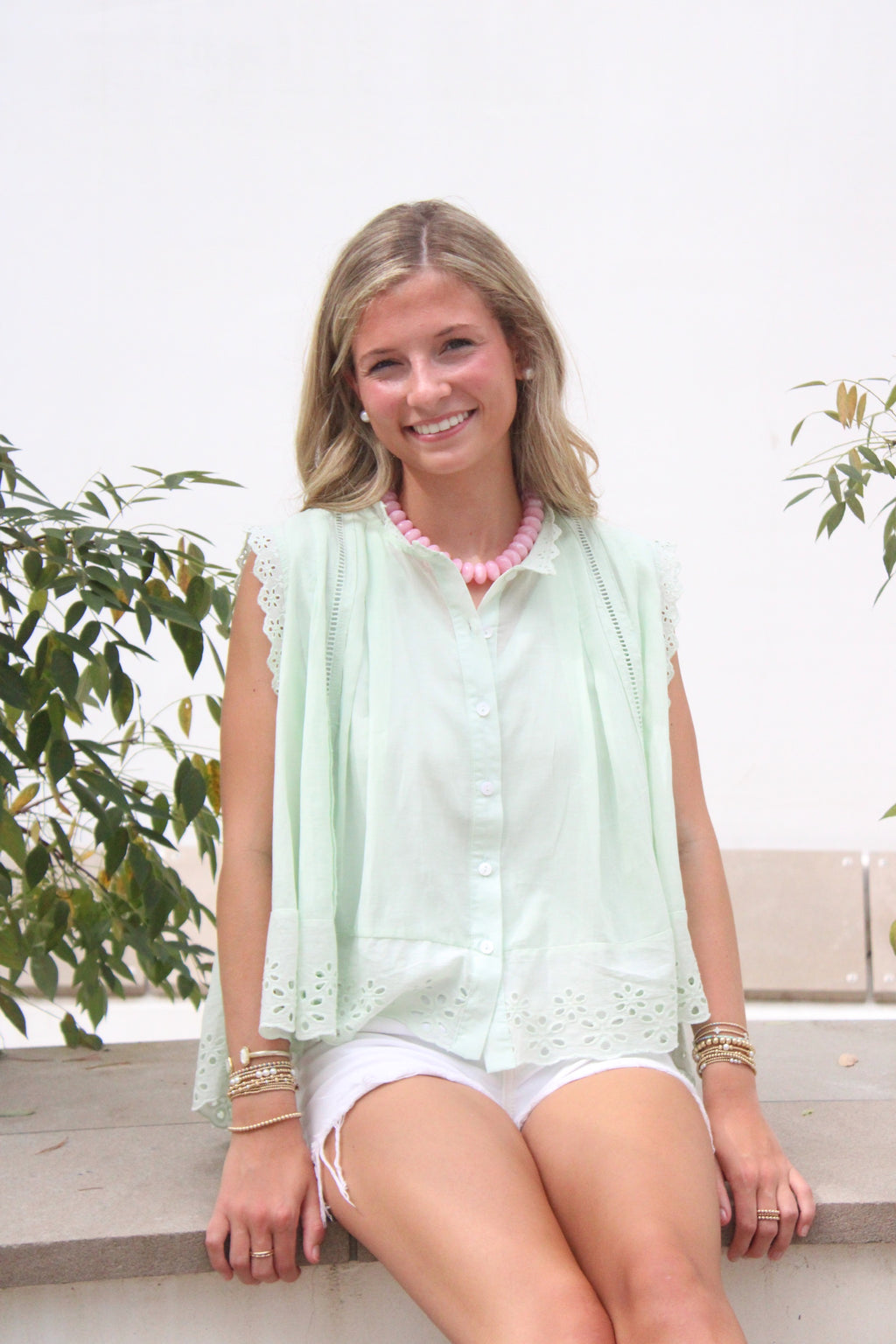 Lime Eyelet Top PRE-ORDER (Limited stock)
