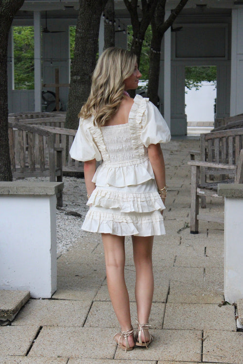 Cream Ruffle Set (Skirt)